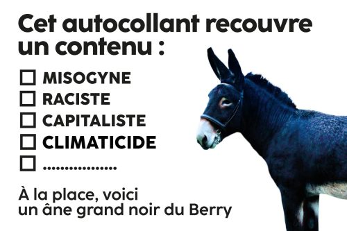 Grand âne noir du Berry