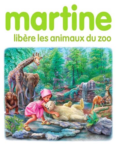 Martine libère les animaux du zoo
