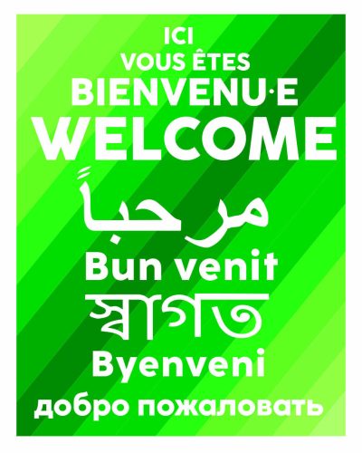Ici vous êtes bienvenu.e